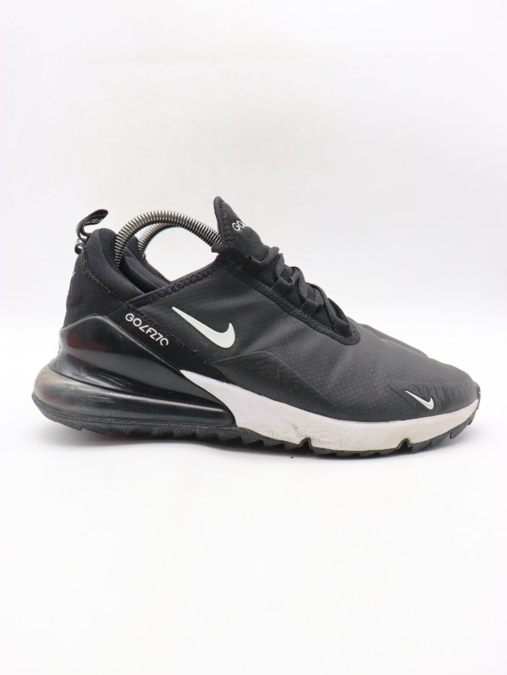 Nike Air Max 270 Golf Men's 8 Black White Golf Shoes Lace Up CK6483-001